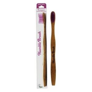 The Humble Co. - Humble Brush Soft Adult Toothbrush Pink Vegan Bamboo Lot of (2) - Picture 1 of 4