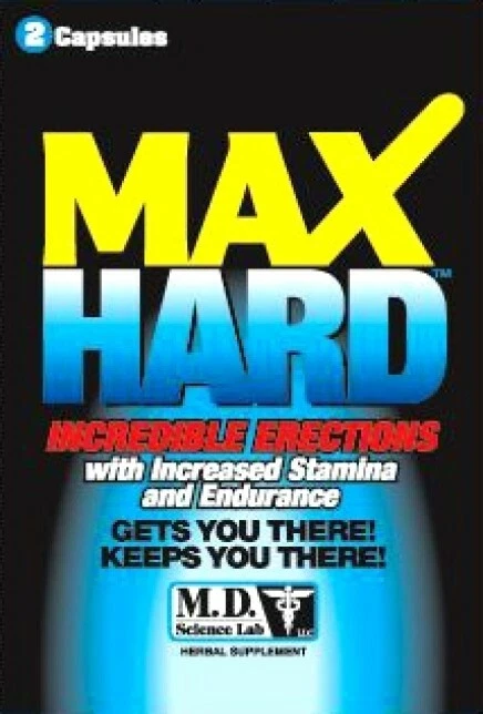 Max Hard Capsules for Men Male Enhancement - 4 Tablets - Image 1 of 1