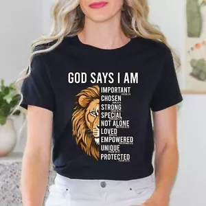 Christian God Says I Am Jesus Love You Blessed Dad Unisex T-Shirt - Picture 1 of 21