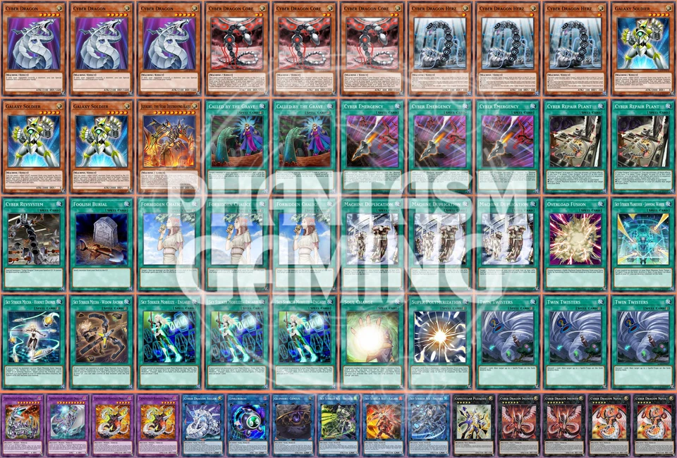 Cyber Dragon Deck Infinity Nova Sky Striker Ace Shizuku Kagari Yugioh - Image 1 of 1