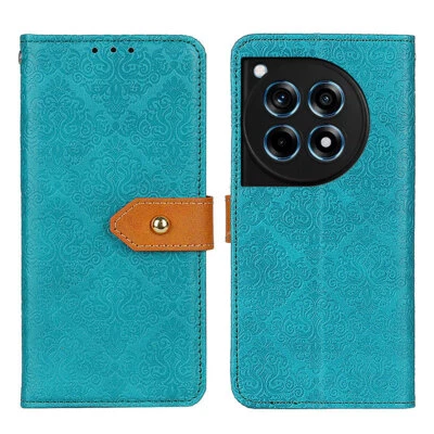 For OnePlus 12R, Luxury Classical Flip Leather Wallet Card Soft Case Cover - Image 1 of 4
