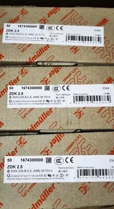 50 pezzi Weidmüller 1674300000 terminale di collegamento ZDK 2,5 - Foto 1 di 1