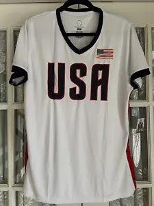 USWNT Players T-Shirt Womens XL Jersey Game Soccer Jersey Morgan 13 - Picture 1 of 3