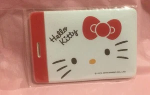 Sanrio Hello kitty plastic ID card holder White New - Picture 1 of 2