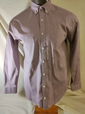 Hombres Ben Sherman Púrpura Sastre Ajuste Ajustado Algodón Camisa de Vestir 41 - 16 32/33 Nuevo sin Etiquetas Foto 1 de 4