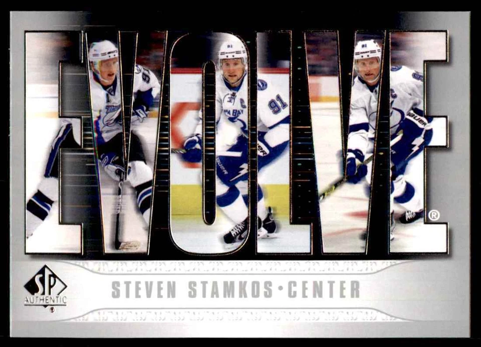 2023-24 SP AUTHENTIC EVOLVE STEVEN STAMKOS TAMPA BAY LIGHTNING #E-4 - Image 1 of 2