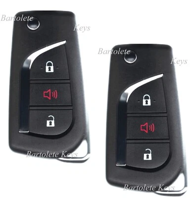 2 Keyless Remote Control Car Key Fob Fits 2016 2017 2018 Toyota Corolla Scion iM Foto 1 de 4