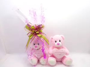 Happy Mothers Day Plüsch weicher Teddybär Korb Geschenk verpackt in Geschenkkorb 25 cm - Bild 1 von 5