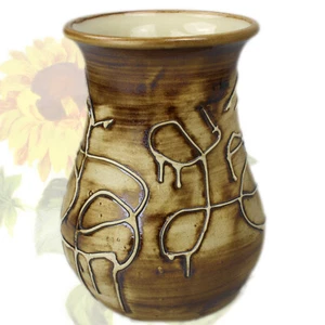 Florero 20cm Búcaro Blumengefäß de Mesa Decoración Recipiente Pintado Cerámico - Imagen 1 de 2