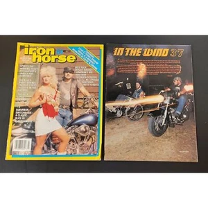 Vtg In The Wind #37 January 1990 and Iron Horse March 1987 Magazines - Lot of 2 - Imagen 1 de 9