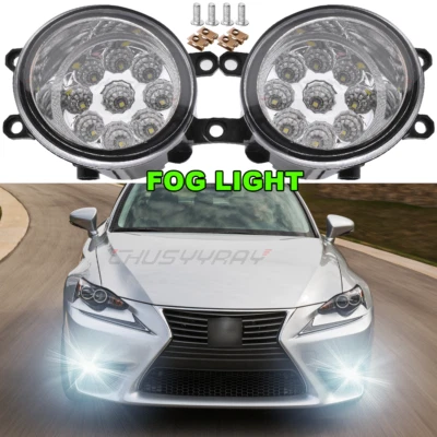 For 2011-2015 Lexus IS250 IS350 LED Front Bumper Fog Lights Lamp w/Clear Lens - Image 1 of 4
