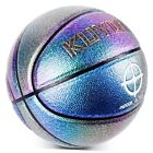Kids Youth Basketball Shiny Color Composite Leather Basketball, Size 5 (27.5") 