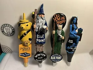 4 NEW PREMIUM BLUE POINT BREWING CRAFT draft beer tap handles. NEW YORK - Picture 1 of 18