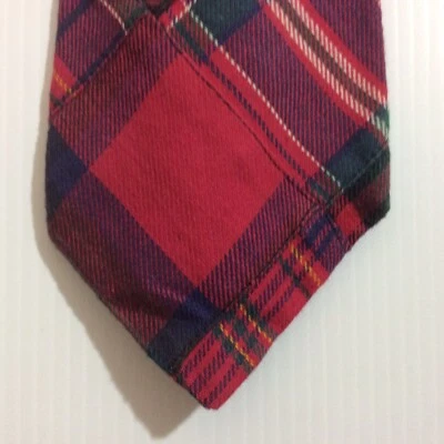 Gravata masculina GAP 4 em vermelho verde branco amarelo - Imagem 1 de 4