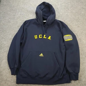 Adidas UCLA Bruins Sudadera con Capucha Hombres S Bordada Cremallera Completa Sudadera De Gran Tamaño Informal - Imagen 1 de 11