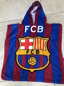 boys fcb barcelona hooded Beach towel - Picture 1 of 3