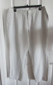 INC International Concepts Linen Blend Pants Mens 38 Beige - Picture 1 of 9