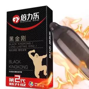 10PCs Condom Men Black Penis Sleeve Ejaculation Delay Adult Long Lasting Condoms - Picture 1 of 10