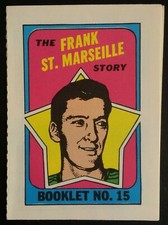 1971-72 Topps Hockey Booklet Insert #15 Frank St. Marseille St. Louis Blues