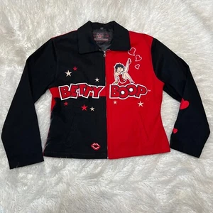 JH DESIGN BETTY BOOP JACKET COLOR BLOCK - Picture 1 of 3