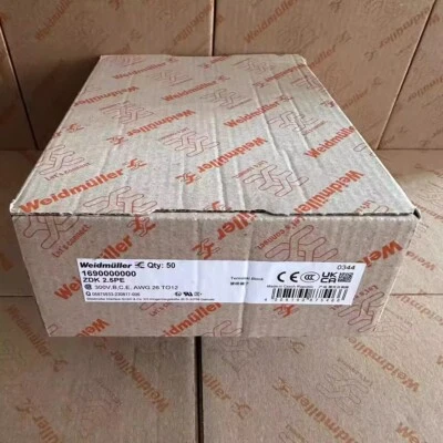 50pcs Weidmuller 1690000000 ZDK 2.5PE Shrapnel Type Double-layer Ground Terminal - Image 1 of 4