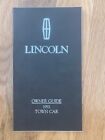 1992 Lincoln Town Car Owner Guide Manual - Good Condition