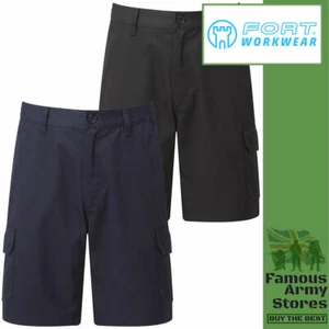Mens Shorts Cargo Combat Pockets Part Elastic Waist Work Short Fort Workforce - Picture 1 of 3