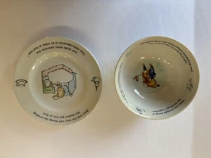 Vintage Wedgewood “Peter Rabbit” Licensed Bowl And Saucer BM BW - Picture 1 of 9