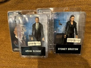 NEW ALIAS SYDNEY BRISTOW & ARVIN SLOANE 7" TV SERIES ACTION FIGURES 2004! a72 - Picture 1 of 2