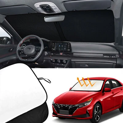 For 2021-2025 Hyundai Elantra Windshield Sun Shade Sun Visor UV Block Shield - Image 1 of 4