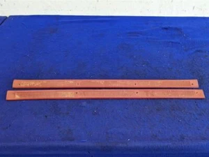 1987-1993 Ford Mustang GT LX 5.0L Pair of Door Sill Scuff Plates Red Trim Cover - Picture 1 of 12