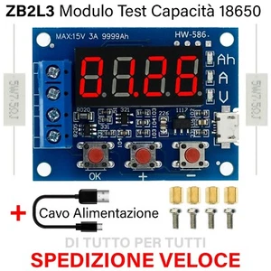 Tester di capacità della batteria 18650 LITIO e LIPO PIOMBO ZB2L3 Batterie 3.7V - Foto 1 di 4