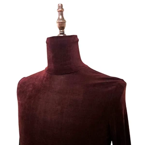 Vintage 80s 90s Rapture Acetate Turtleneck Shirt Vintage Shee Thin Stretch USA XL - Bild 1 von 13