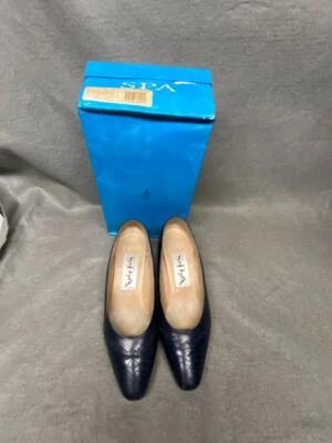ZAPATOS DE TACÓN NINE WEST SPA MUJER AZUL MARINO 2 PULGADAS TALLA 7 M LIGERAMENTE USADOS Foto 1 de 4