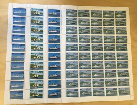 FULL SHEETS Grenadines 1984 601-4 - Ships - Set of Sheets - MNH Cover