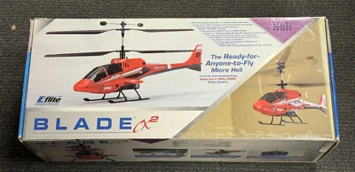 Excellent Condition EFlite CX CX2 Coaxial RC Remote Control Helicopter EFLH1250 - Image 1 of 2