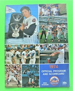 1974 NEW YORK METS vs ATLANTA BRAVES PROGRAM 42-pgs GREAT ADS vg++ - Picture 1 of 7