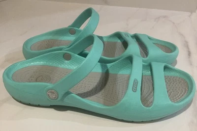 Women’s sz 9 Cleo II Double Strap Sling back Crocs - Image 1 of 4