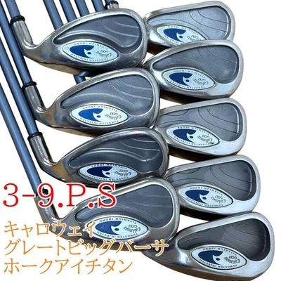 Callaway Iron Set Great Big Bertha Hawkeye Titanium FLEX-R 3-9.P.S used - Image 1 of 4