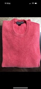 Large  Brooks Brothers Scottish Cashmere  Crew Neck Sweater 3 ply Cashmere - Picture 1 of 6