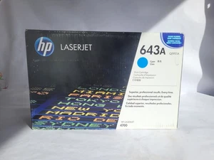 Genuine Q5951A (643A) Cyan Toner Cartridge For HP LaserJet 4700 NEW SEALED - Picture 1 of 6