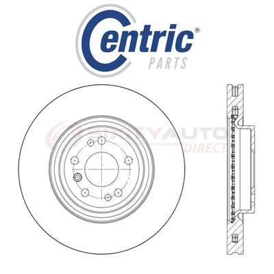Centric C-TEK Disc Brake Rotor for 2015 Mercedes-Benz ML250 2.1L L4 - Kit hu Foto 1 de 4