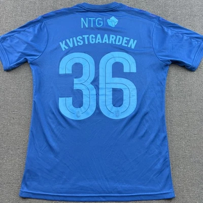 Camiseta de fútbol Brondby 2021 2022 visitante Mathias Kvistgaarden para hombre mediana Hummel Foto 1 de 4