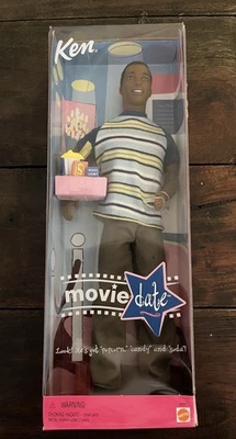 Fecha de película Ken Original Mattel 2000 RARO 29261 Ken afroamericano nuevo en caja Foto 1 de 4