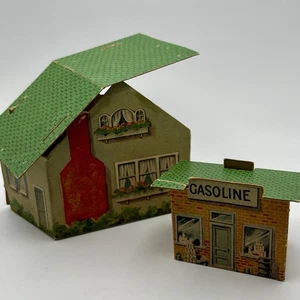 2 Pretty Village McLoughlin Bros Buildings Gas Station/House (needs repair) 1897 - Picture 1 of 15