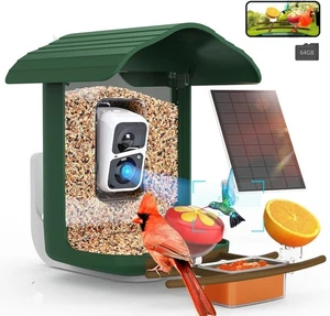 BirdSnap® PAV - Alimentador inteligente para pájaros con cámara, alimentación solar, tarjeta de 64 GB, identificación AI - Imagen 1 de 6