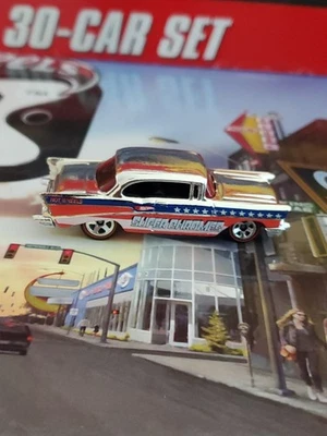 Hot Wheels 2008 Target Super Chromes 10 Car Tin Set Exclusive '57 Chevy Bel Air - Image 1 of 4