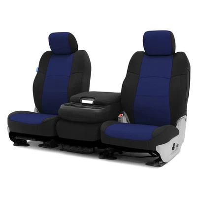 For Nissan TITAN XD 23-24 Neosupreme 1st Row Black & Blue Custom Seat Covers - Image 1 of 4