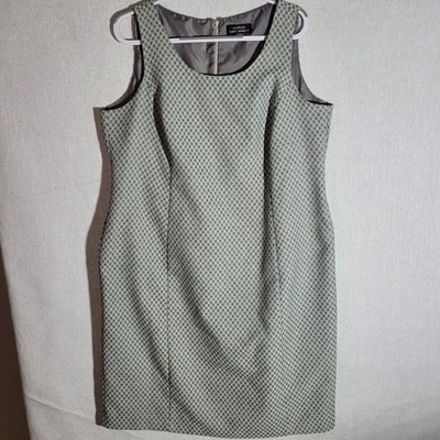 Vestido Giorgio Sant Angelo Sin Mangas Forrado 18W Gris Vintage Foto 1 de 4