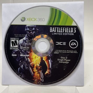 Battlefield 3 (Microsoft Xbox 360, 2011) Disc Only Tested Working Disc 2 Only - Bild 1 von 2
